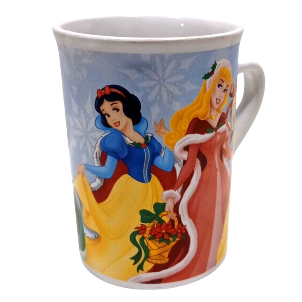 Disney 2008 Princesses 4" Coffee Mug, Cinderella, Ariel, Jasmine, & Snow White